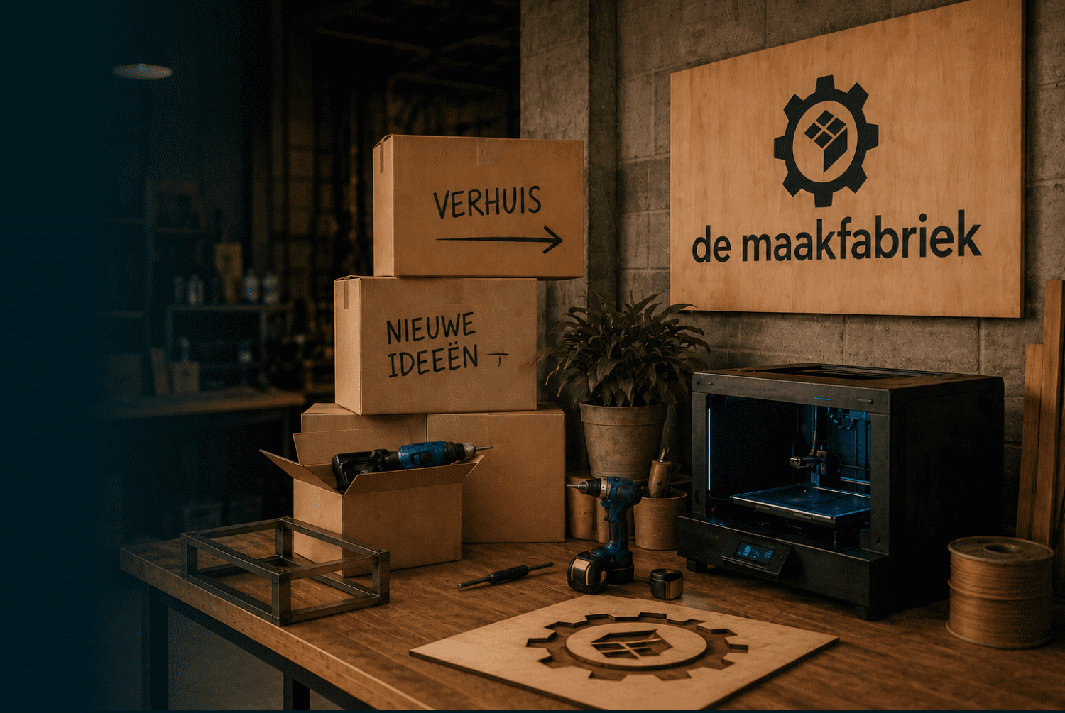 Test pagina De Maakfabriek verhuis en heropbouw